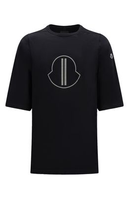 Rick Owens x Moncler Logo Graphic T-Shirt in Black