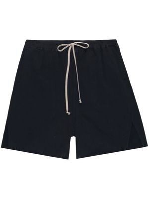 Rick Owens x Moncler loose-fit cotton shorts - Black