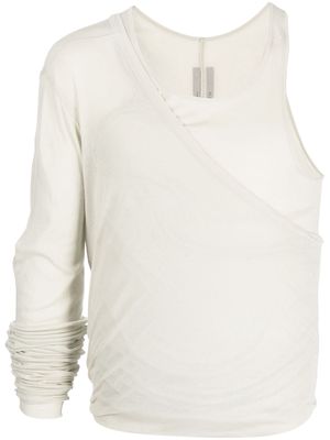 Rick Owens Ziggy single-sleeve T-shirt - Neutrals