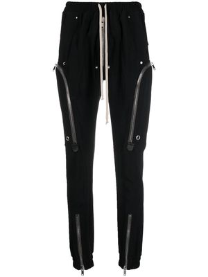 Rick Owens zip-detail slim-fit trousers - Black