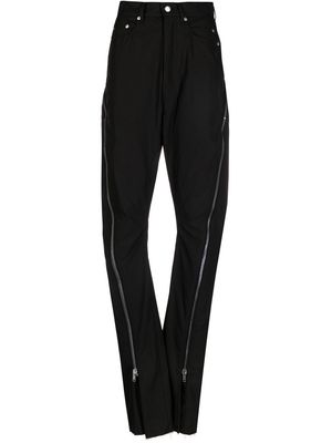 Rick Owens zip-detail trousers - Black