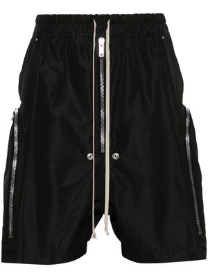 Rick Owens zip-pocket poplin shorts - Black