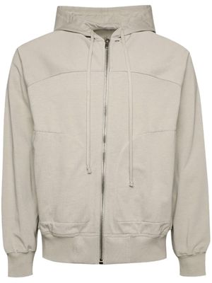 Rick Owens zip-up cotton hoodie - Neutrals