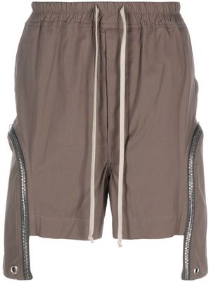 Rick Owens zip-up extra-fabric shorts - Neutrals