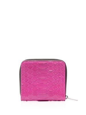 Rick Owens zip-up leather wallet - Pink