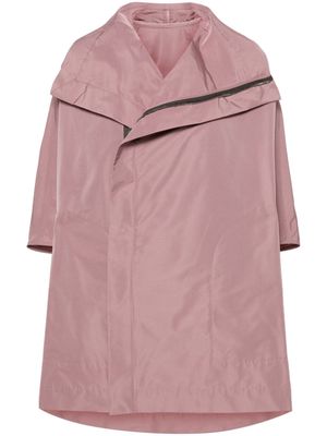 Rick Owens zipped twill raincoat - Pink
