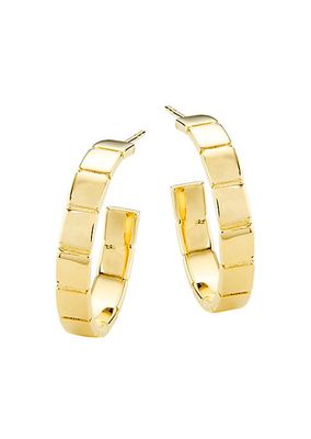 Ricki 18K Gold-Plate Hoop Earrings