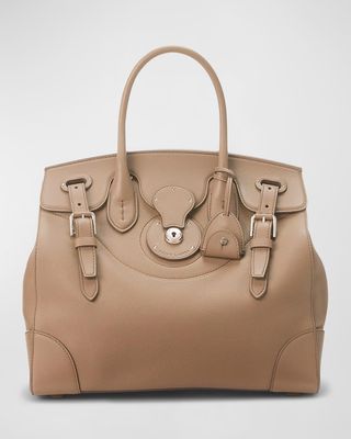 Ricky 33 Buckle Leather Top-Handle Bag
