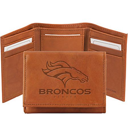 Rico NFL Embossed Leather Trifold Wallet