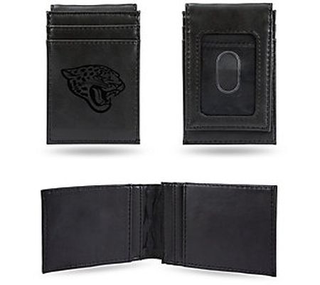 Rico NFL Laser-Engraved Black Front Pocket Wall et