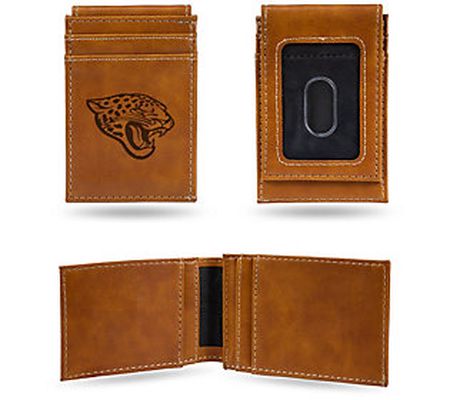 Rico NFL Laser-Engraved Brown Front Pocket Wall et