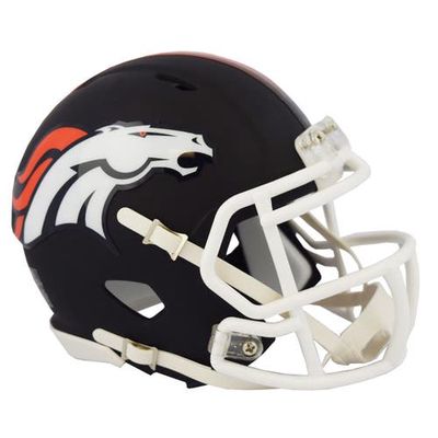 RIDDELL Denver Broncos Black Matte Alternate Speed Mini Football Helmet