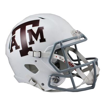 RIDDELL Texas A & M Aggies Revolution Speed White Replica Football Helmet