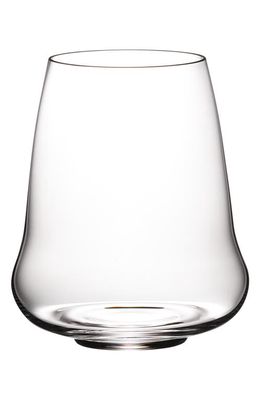Riedel Stemless Wings White Wine Glass in Clear