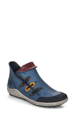 Rieker Liv 82 Sneaker Boot in Schwarz/Royal/Forest 