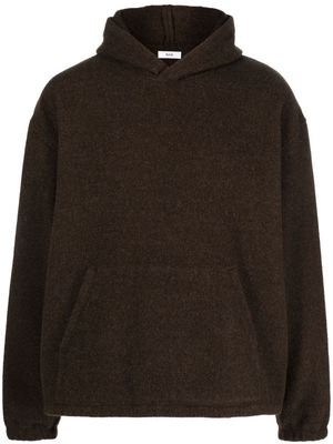 Rier fleece virgin-wool hoodie - Brown