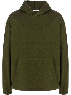 Rier fleece virgin wool hoodie - Green