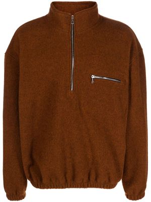 Rier Fleece virgin-wool jumper - Brown