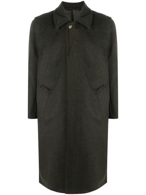 Rier single-breasted wool trench coat - Green