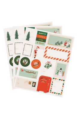 Rifle Paper Co. Air Mail 3-Pack Gift Tag Label Stickers in White