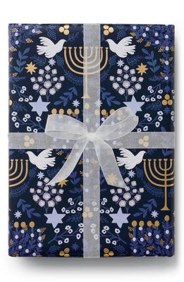 Rifle Paper Co. Holiday Wrapping Paper in Blue