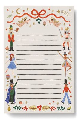 Rifle Paper Co. Nutcracker Notepad in White