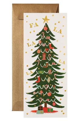 Rifle Paper Co. Set of 6 Fa La La Tree Christmas Cards in Multi