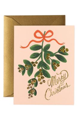 Rifle Paper Co. Set of 8 Mistletoe Christmas Cards in Multi