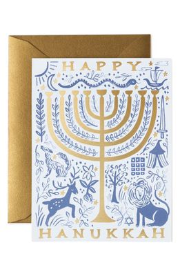 Rifle Paper Co. Set of 8 Twelve Tribes Hanukkah Cards in Multi