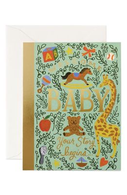 Rifle Paper Co. STORYBOOK BABY CARD in Multi