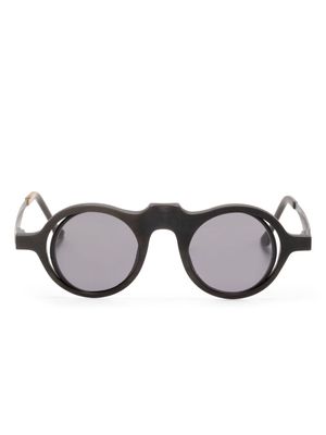 Rigards cut-out round-frame sunglasses - Black