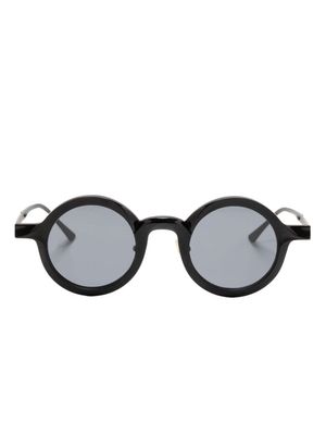 Rigards round-frame titanium sunglasses - Black