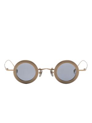 Rigards round-frame titanium sunglasses - Gold