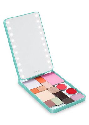 Riki Colorful LED Travel Makeup Mirror & Magnetic Palette Set