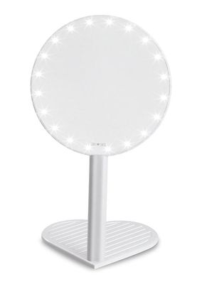 Riki Graceful Round Handheld 7x LED Magnifying Face Mirror