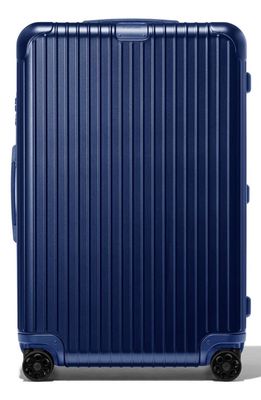 RIMOWA Essential Check-In Large 31-Inch Wheeled Suitcase in Matte Blue