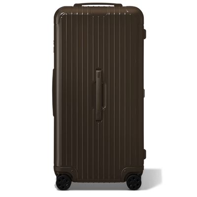 RIMOWA Essential Trunk Plus Large Check-In Suitcase in Cedar Brown - Polycarbonate - 31,5x14.6x16,1