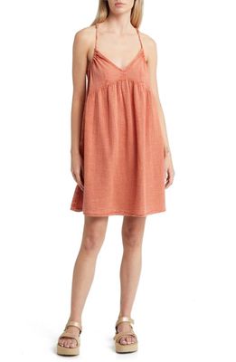 Rip Curl Classic Surf Cotton Cover-Up Dress in Auburn