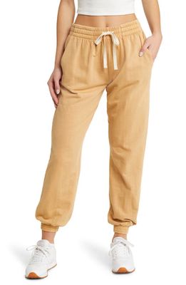 Rip Curl Classic Surf Cotton Joggers in Tan