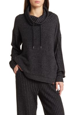 Rip Curl Cozy Roll Neck Sweatshirt in Black