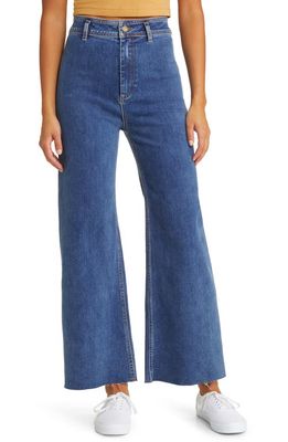 Rip Curl Holiday High Waist Wide Leg Jeans in Dark Blue