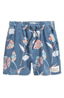 Rip Curl Kids' Mod Tropics Volley Swim Shorts in Washed Navy