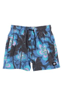 Rip Curl Kids' Party Print Swim Trunks in Blue Yonder