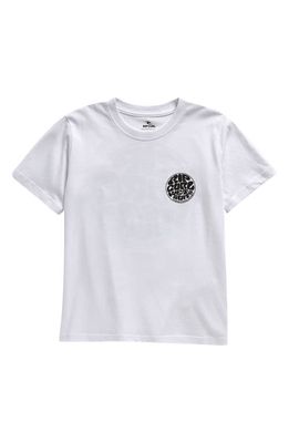 Rip Curl Kids' Wetsuit Icon Cotton Graphic T-Shirt in White
