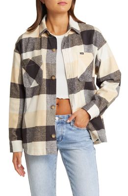 Rip Curl La Isla Plaid Flannel Button-Up Shirt in Black