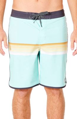 Rip Curl Mirage Surf Revival Stripe Board Shorts in Washed Aqua