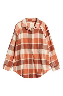 Rip Curl Pacific Dreams Cotton Flannel Shirt in Cinnamon