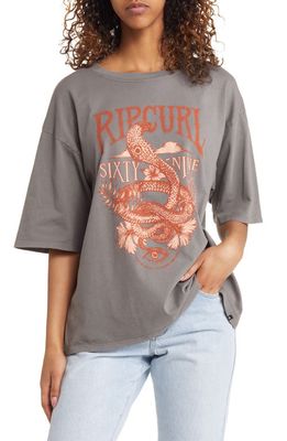 Rip Curl Summer Rain Heritage Graphic T-Shirt in Charcoal
