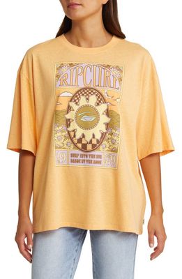 Rip Curl Sun Club Heritage Graphic T-Shirt in Pastel Orange