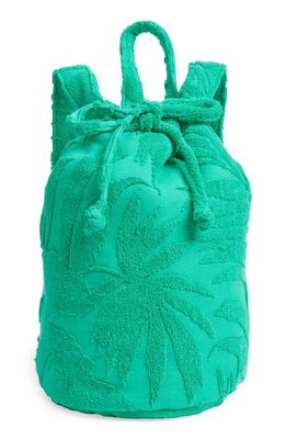 Rip Curl Sun Rays Terry Cloth Mini Backpack in Green